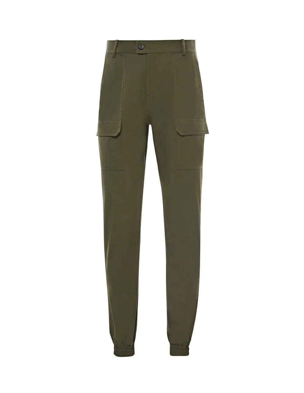 MARK FAST Men Multi Pocket Straight Ankle-tie Cargo Pants