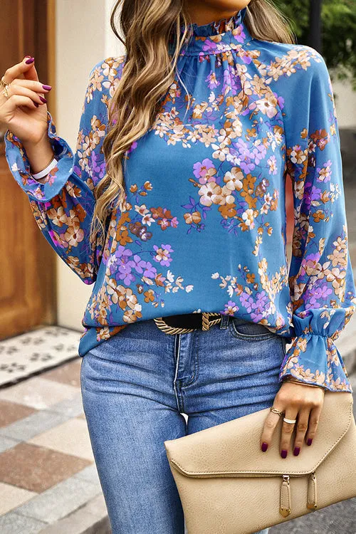 Meet You There Floral Print Long Sleeve Top - 4 Colors