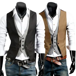 Mens Daul Layer Vest