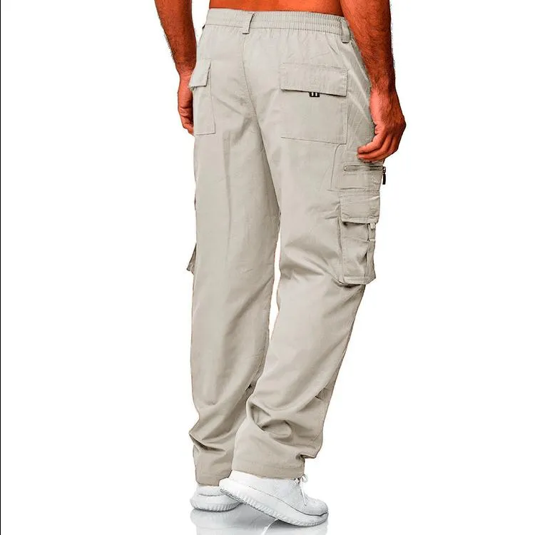 Men's Loose Straight Cargo Trousers 11741252YM