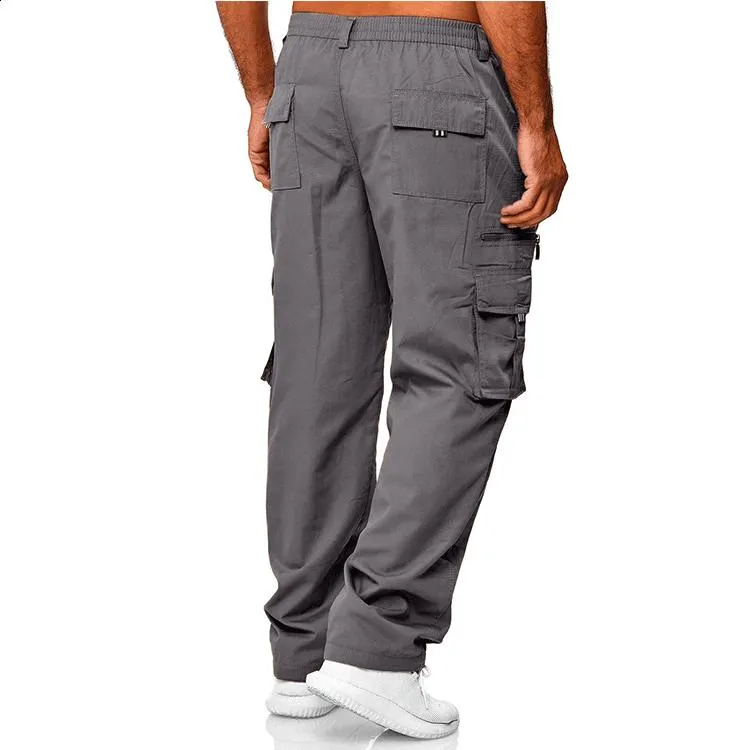 Men's Loose Straight Cargo Trousers 11741252YM