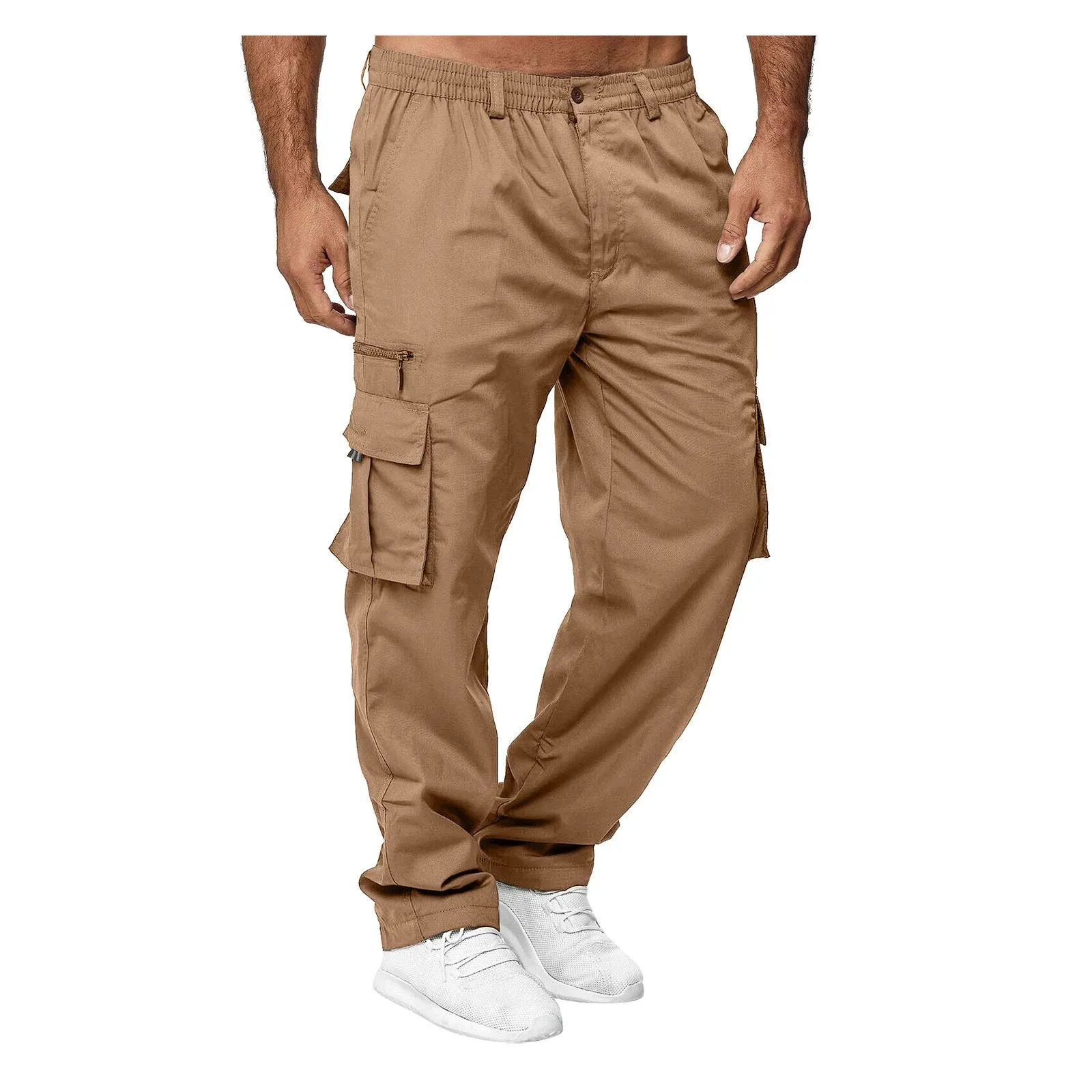 Men's Loose Straight Cargo Trousers 11741252YM