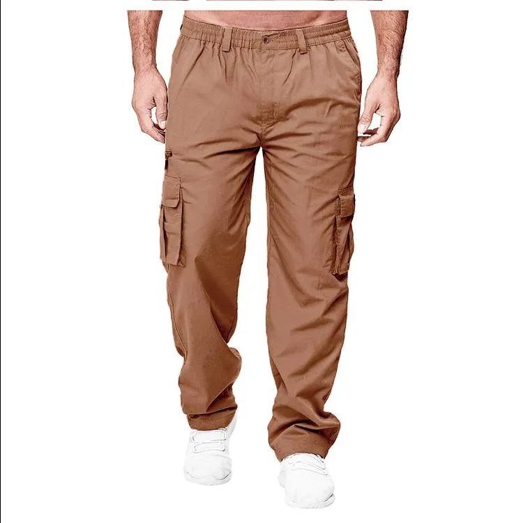 Men's Loose Straight Cargo Trousers 11741252YM