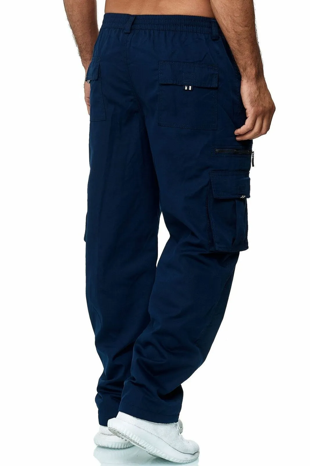 Men's Loose Straight Cargo Trousers 11741252YM