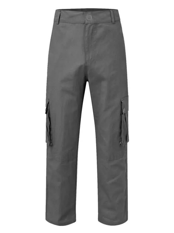 Men's multi-pocket loose casual straight cargo pants