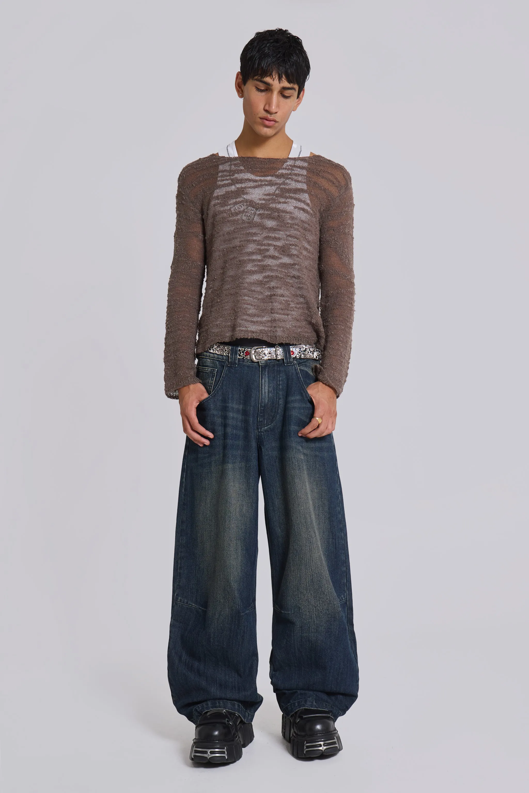 Mid Blue Slub Colossus Jeans