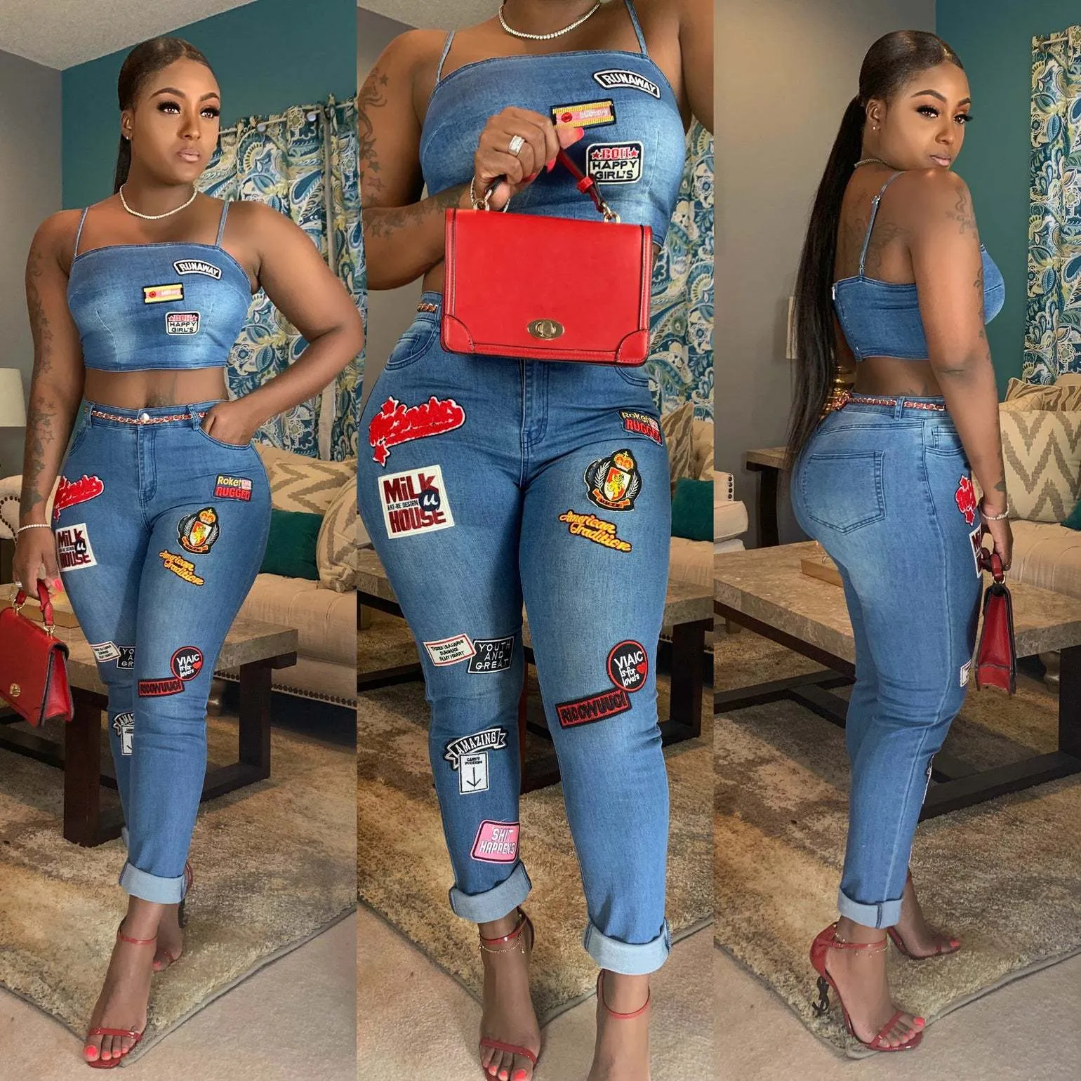 Morning Cartoons Jean Set