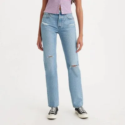 New - Levi's Women's 501 High-Rise Slim Jeans - Lane Change 26