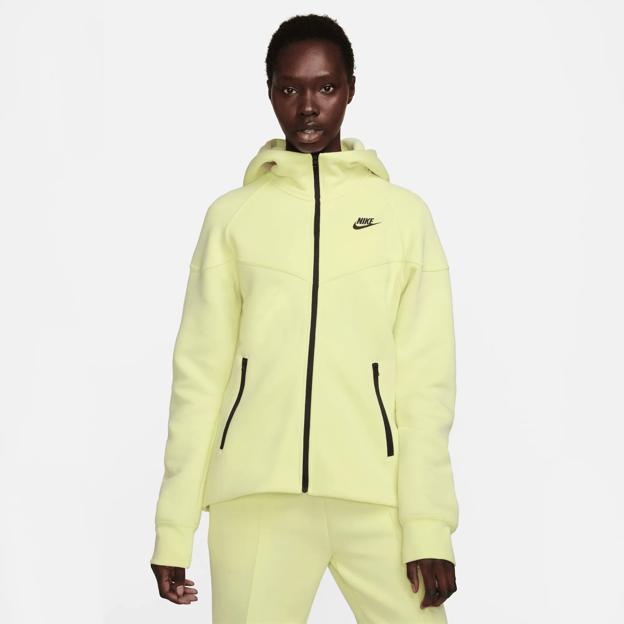 Nike Sportswear Tech Fleece Windrunner Women's Luminous Green Full-Zip Hoodie