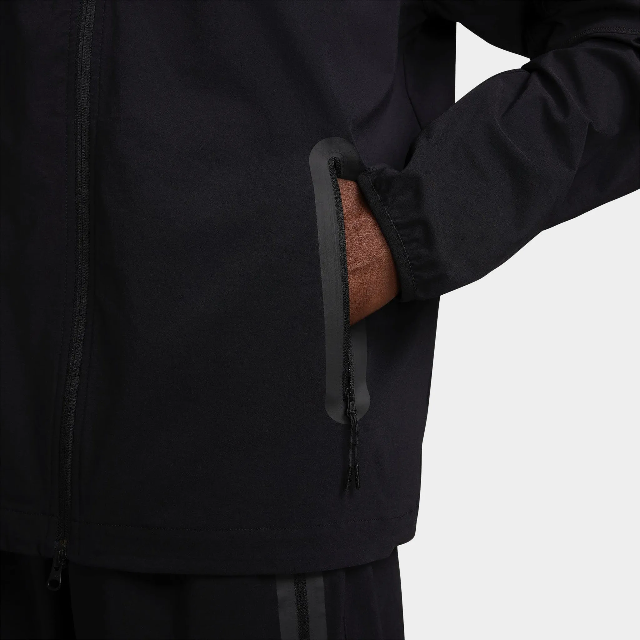 Nike Sportswear Tech Full-Zip Woven Windrunner Jacket Black / Black - Black