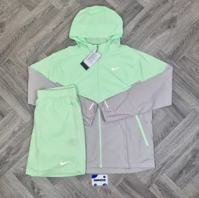 Nike UV Windrunner & Challenger Shorts (7in) Lime Green Set