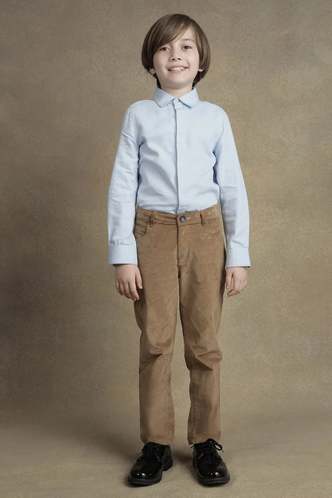 One Friday Kids Boys Camel Coloured Regular fit Trouser