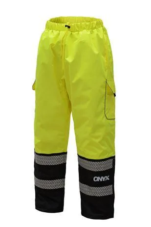 ONYX Class E Hi Vis Reflective Safety Pants with Teflon Coating