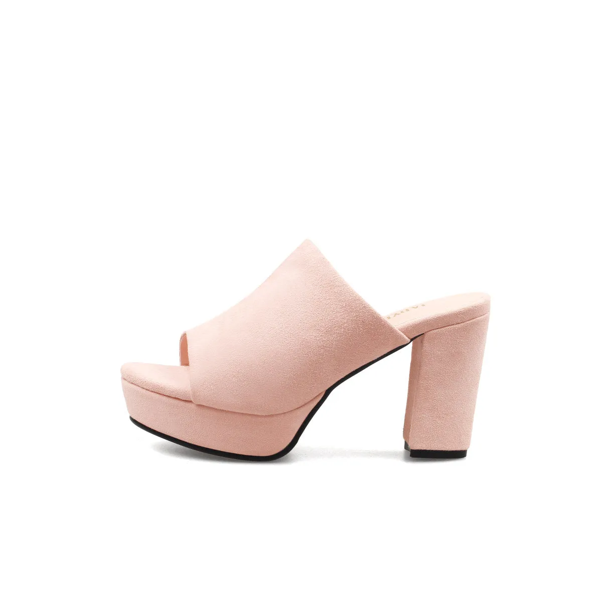 Open Toe Platform Mules