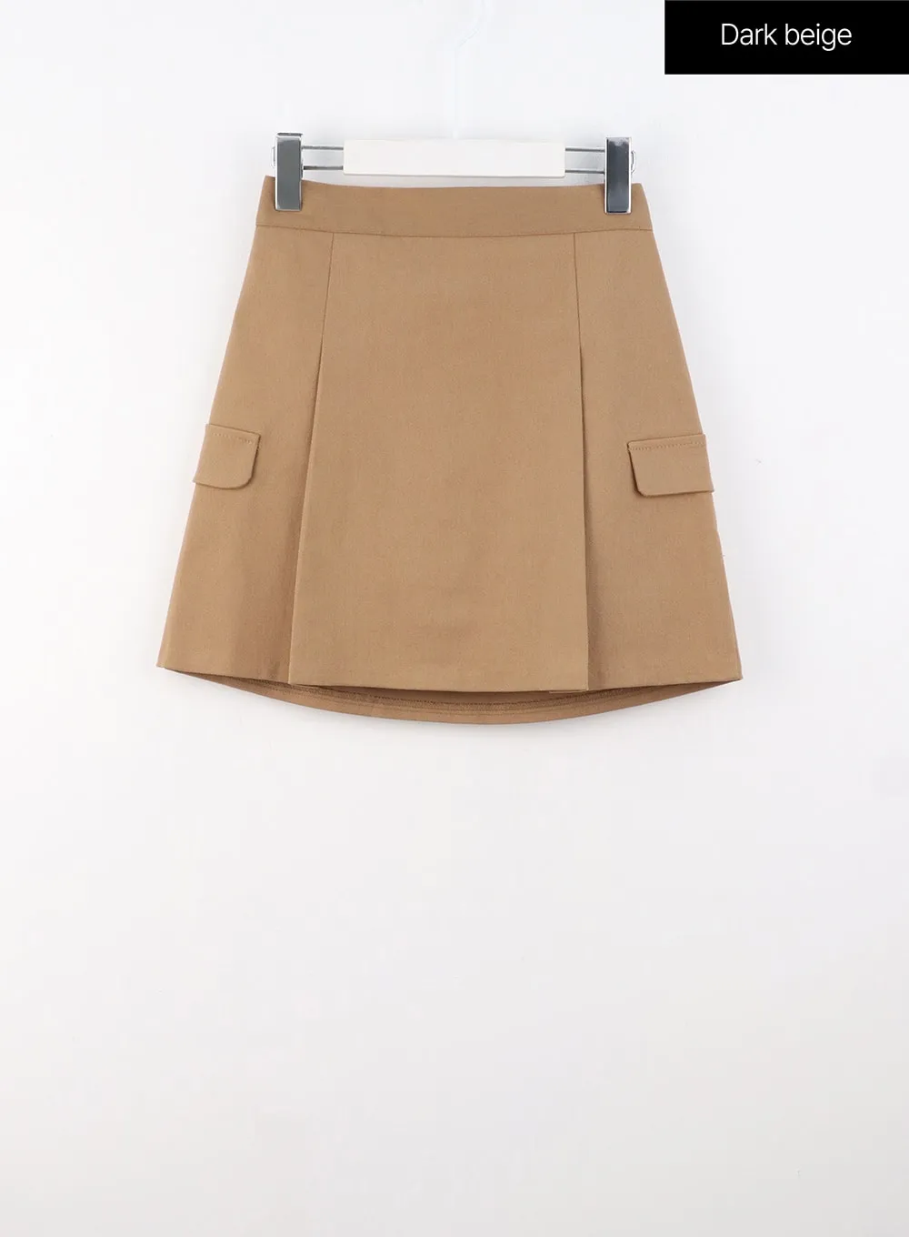 Pleated Cargo Mini Skirt OS315