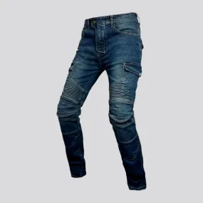 Protective riding jean pants