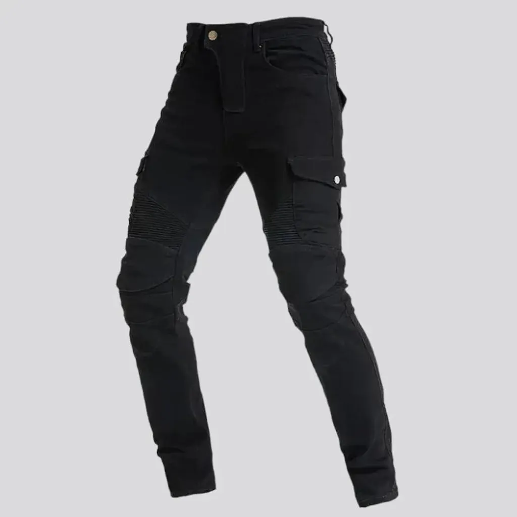 Protective riding jean pants