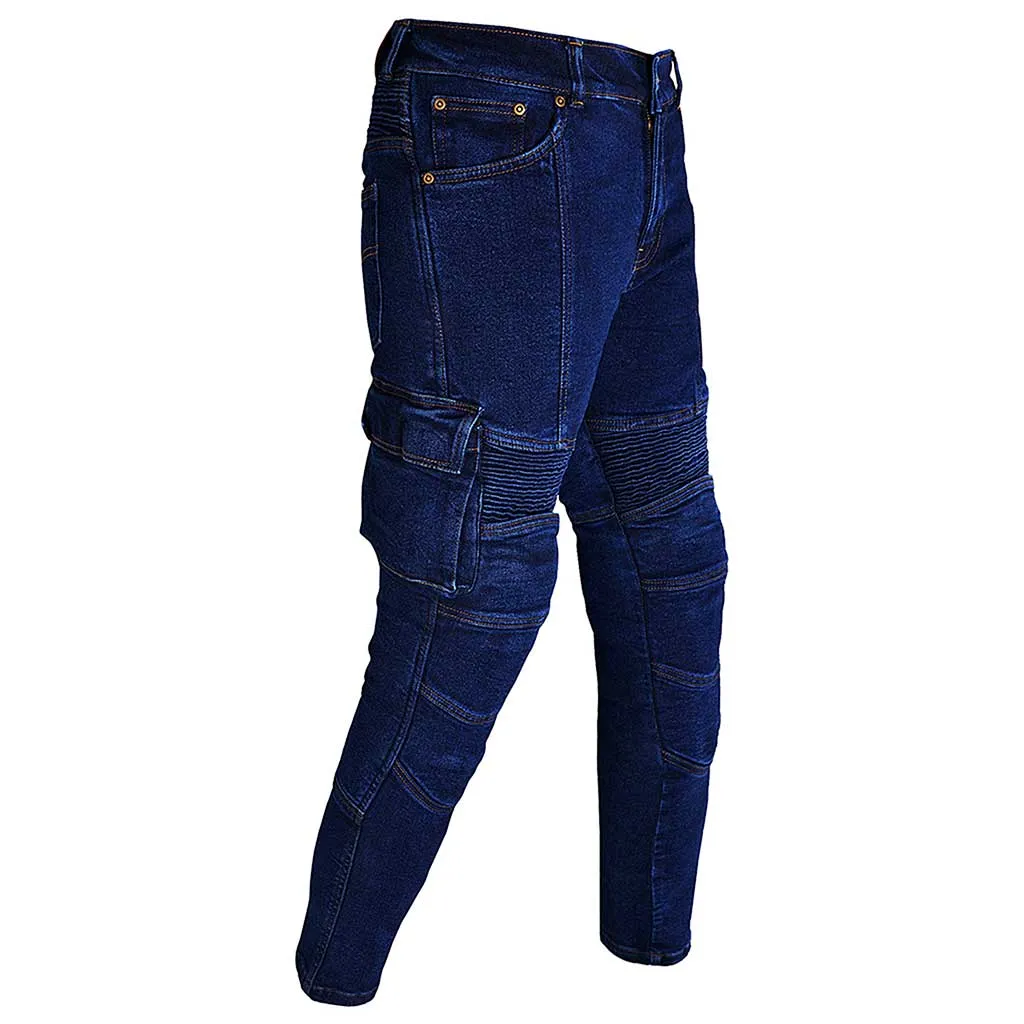 RIDERACT® Road Safe Cargo Jeans for Mens Reinforced with Aramid Fiber