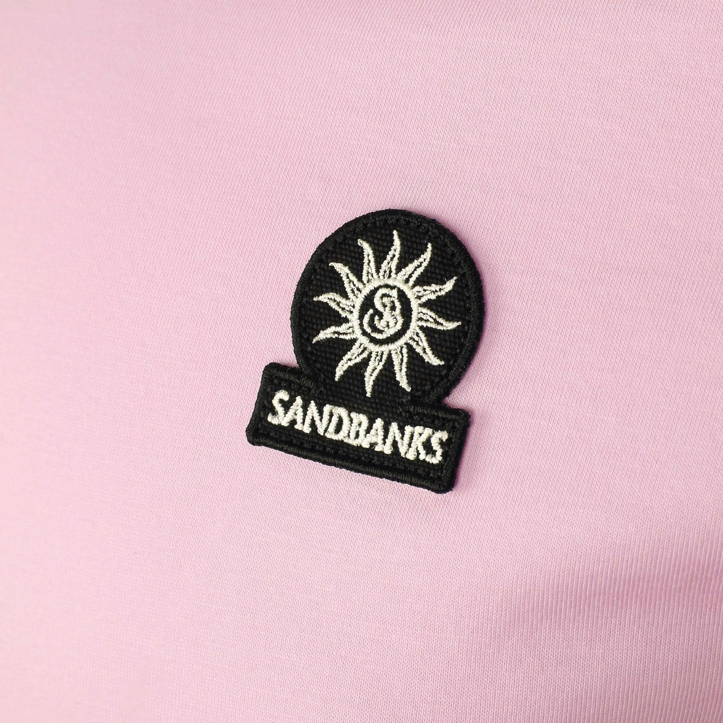 Sandbanks Badge Logo T Shirt in Pink