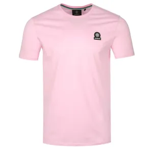 Sandbanks Badge Logo T Shirt in Pink