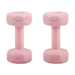 Set of 2 Dumbbells 1KG Each Pink