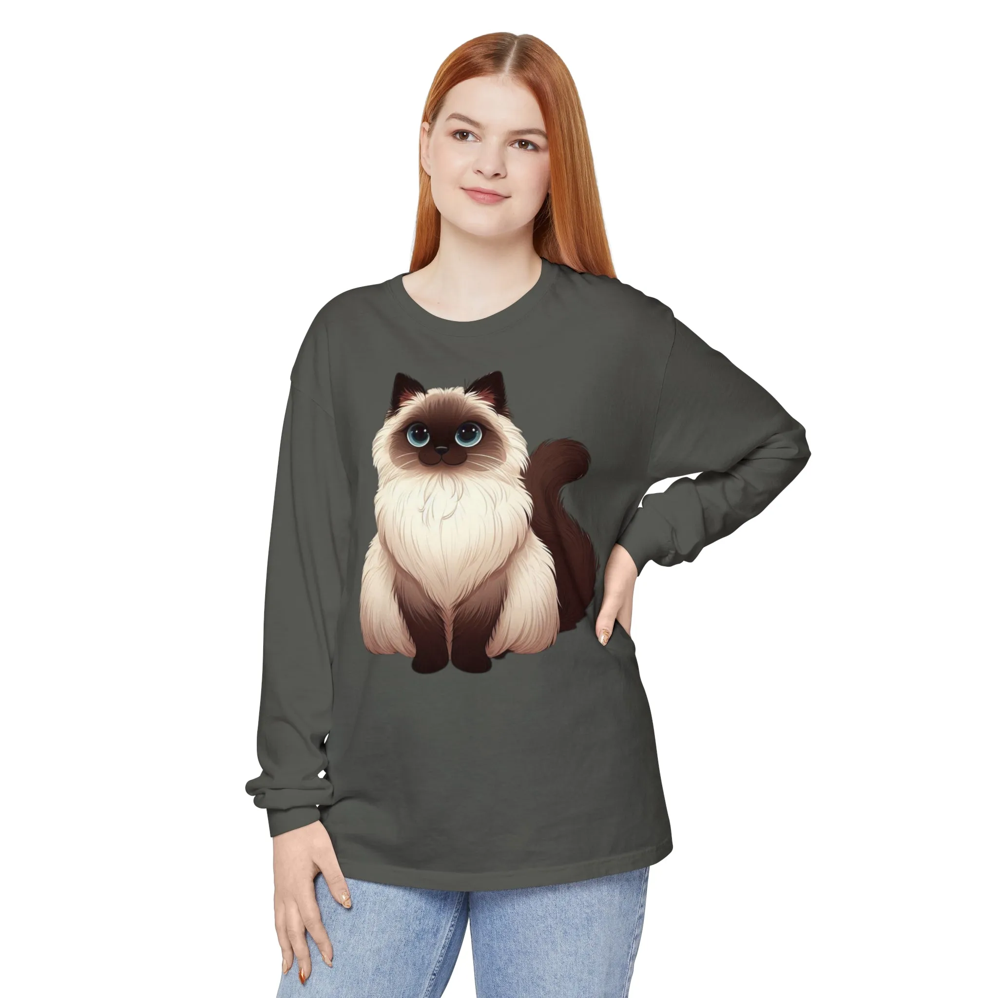 Siamese Cat Long Sleeve T-Shirt