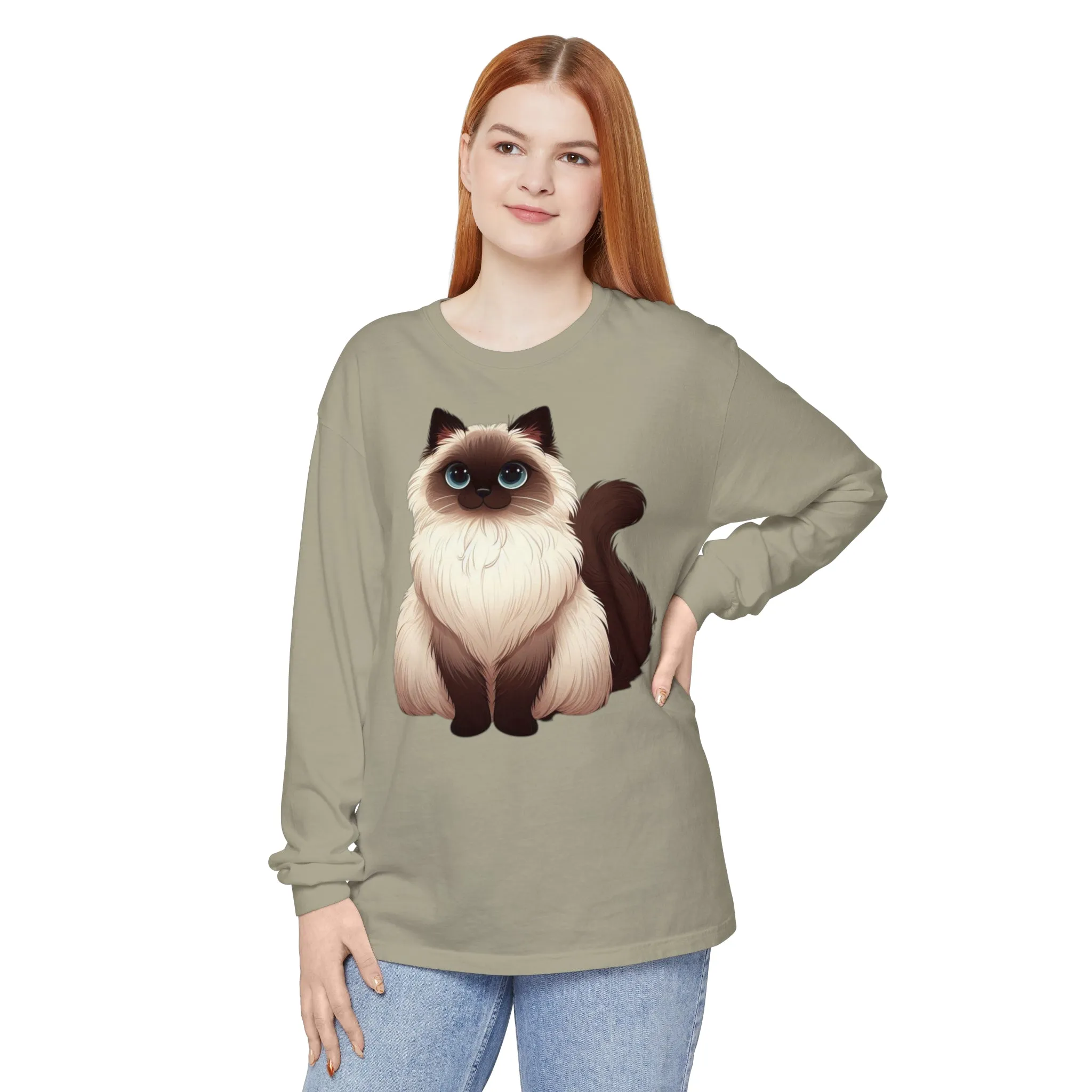 Siamese Cat Long Sleeve T-Shirt