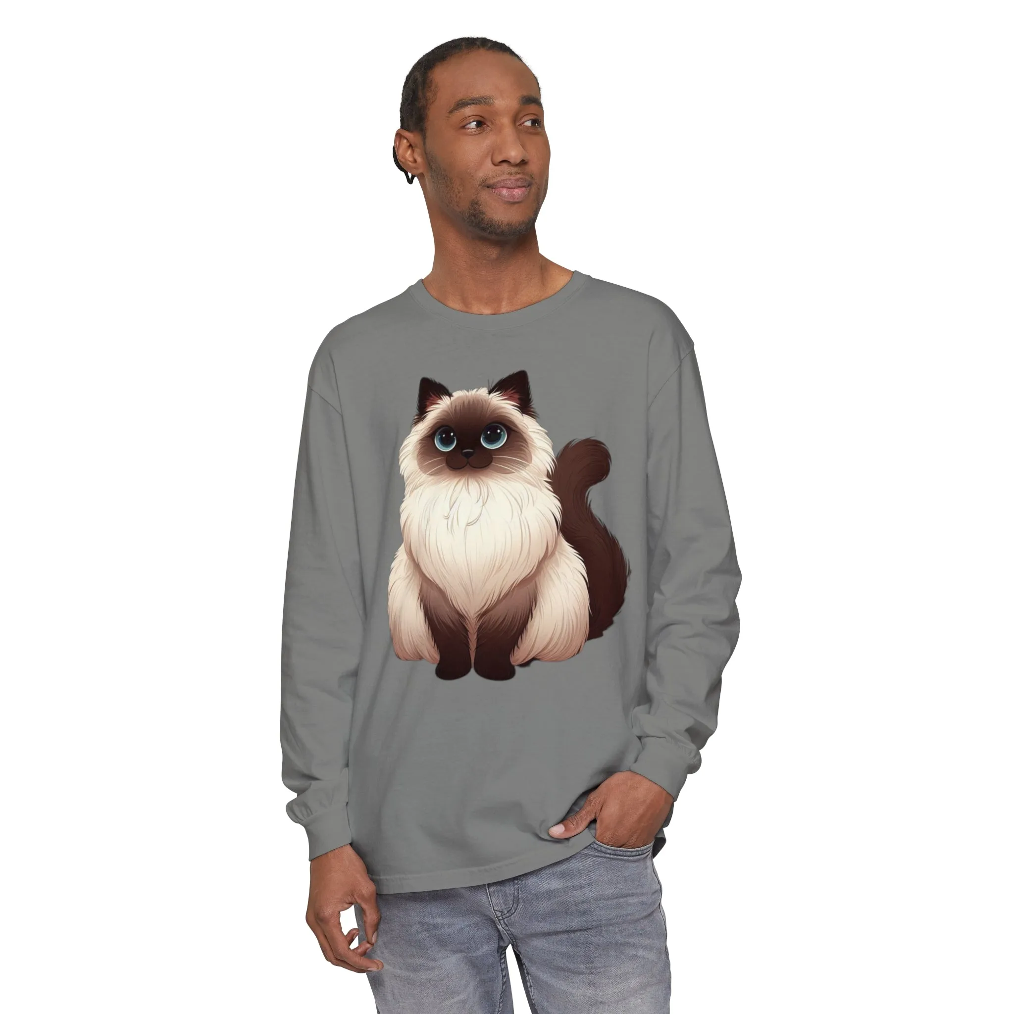 Siamese Cat Long Sleeve T-Shirt