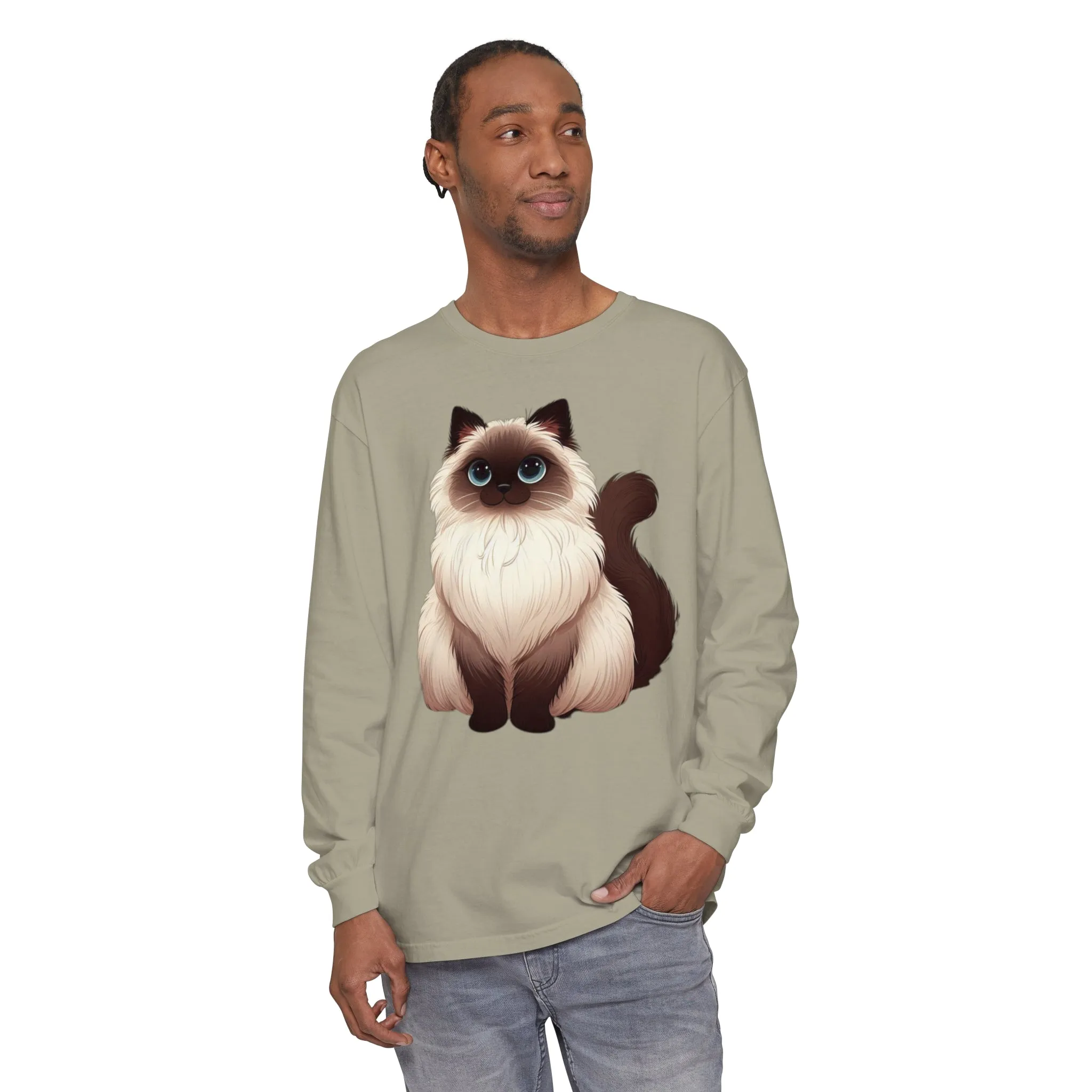 Siamese Cat Long Sleeve T-Shirt