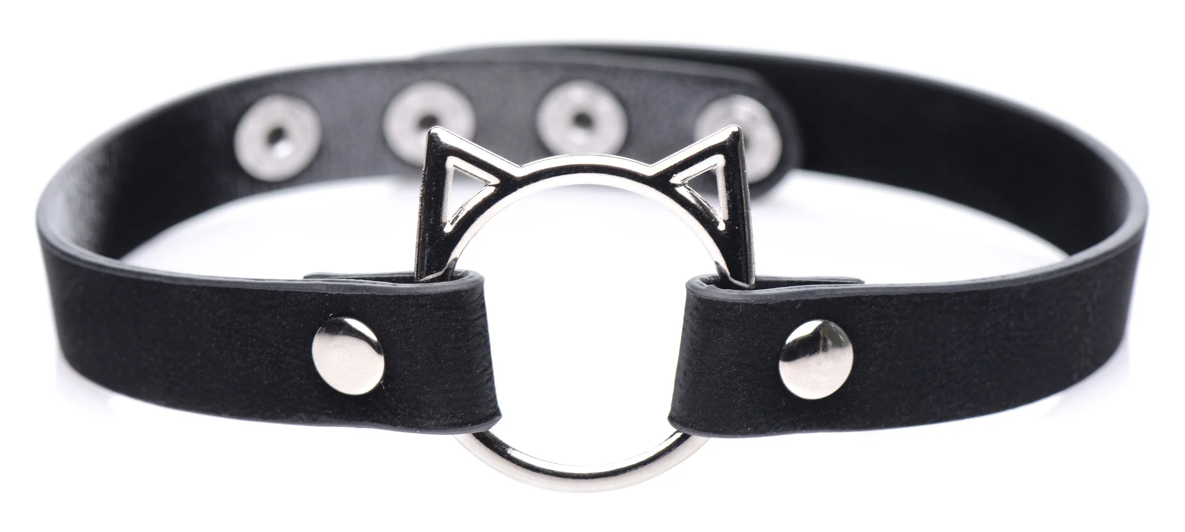 Slim Kinky Kitty Ring Choker