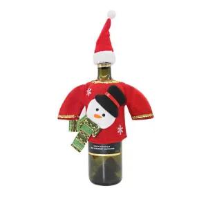 Snowman / Wine Bottle Cap & Sweater