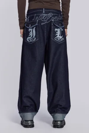 Sonic Embroidered Baggy Jeans