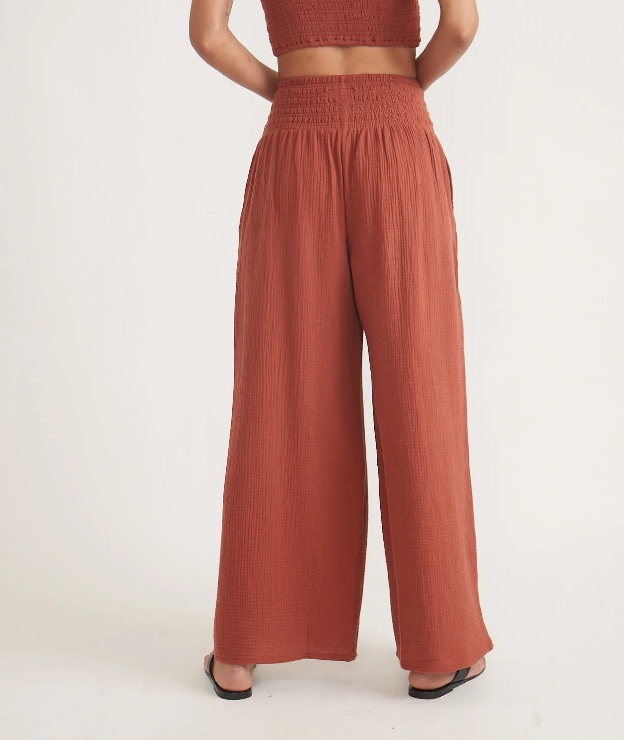 Sophia Double Cloth Palazzo Pant