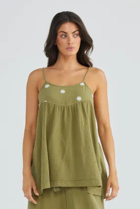 Stargazer Top in Olive