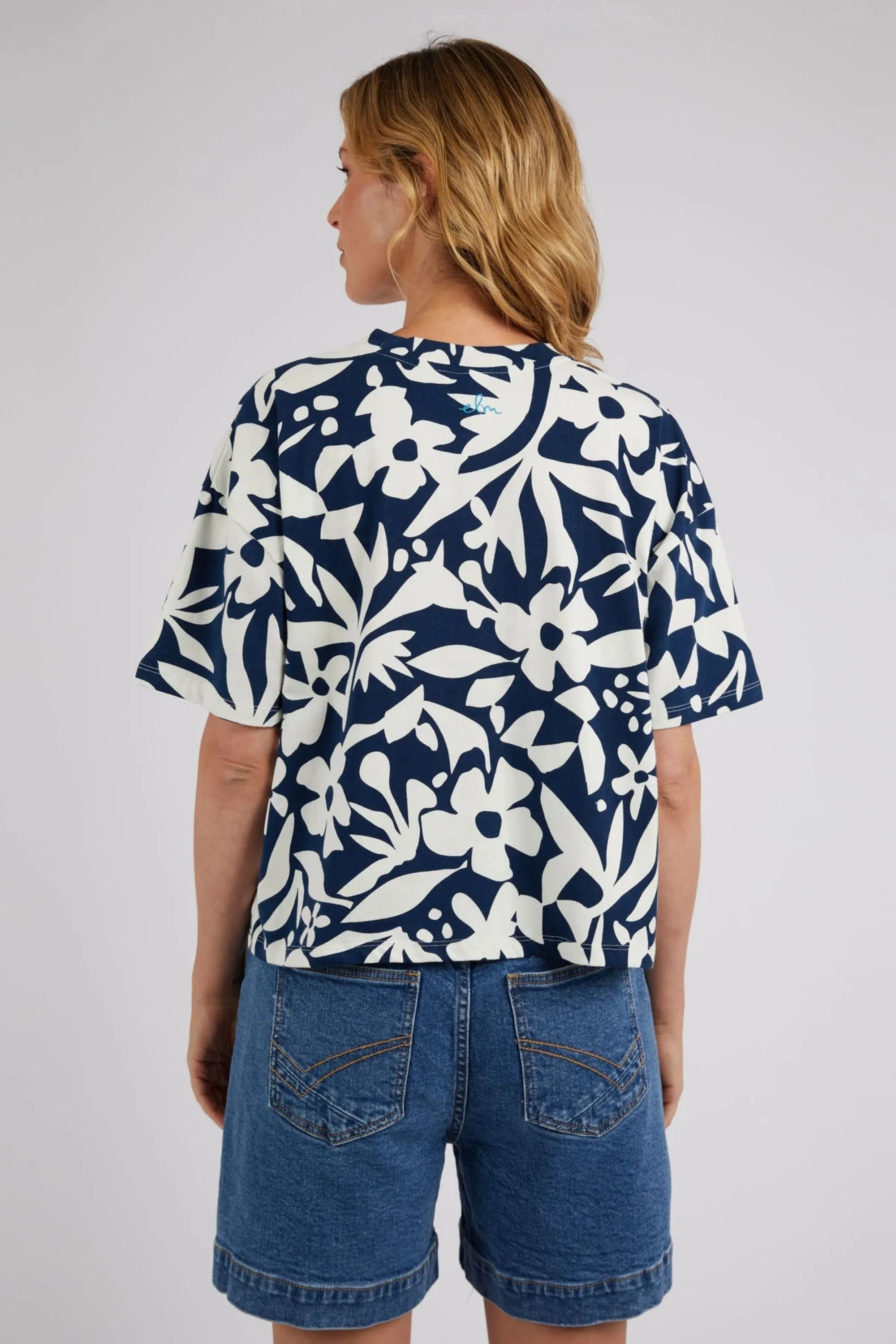 STENCIL FLORAL TEE - 8148004