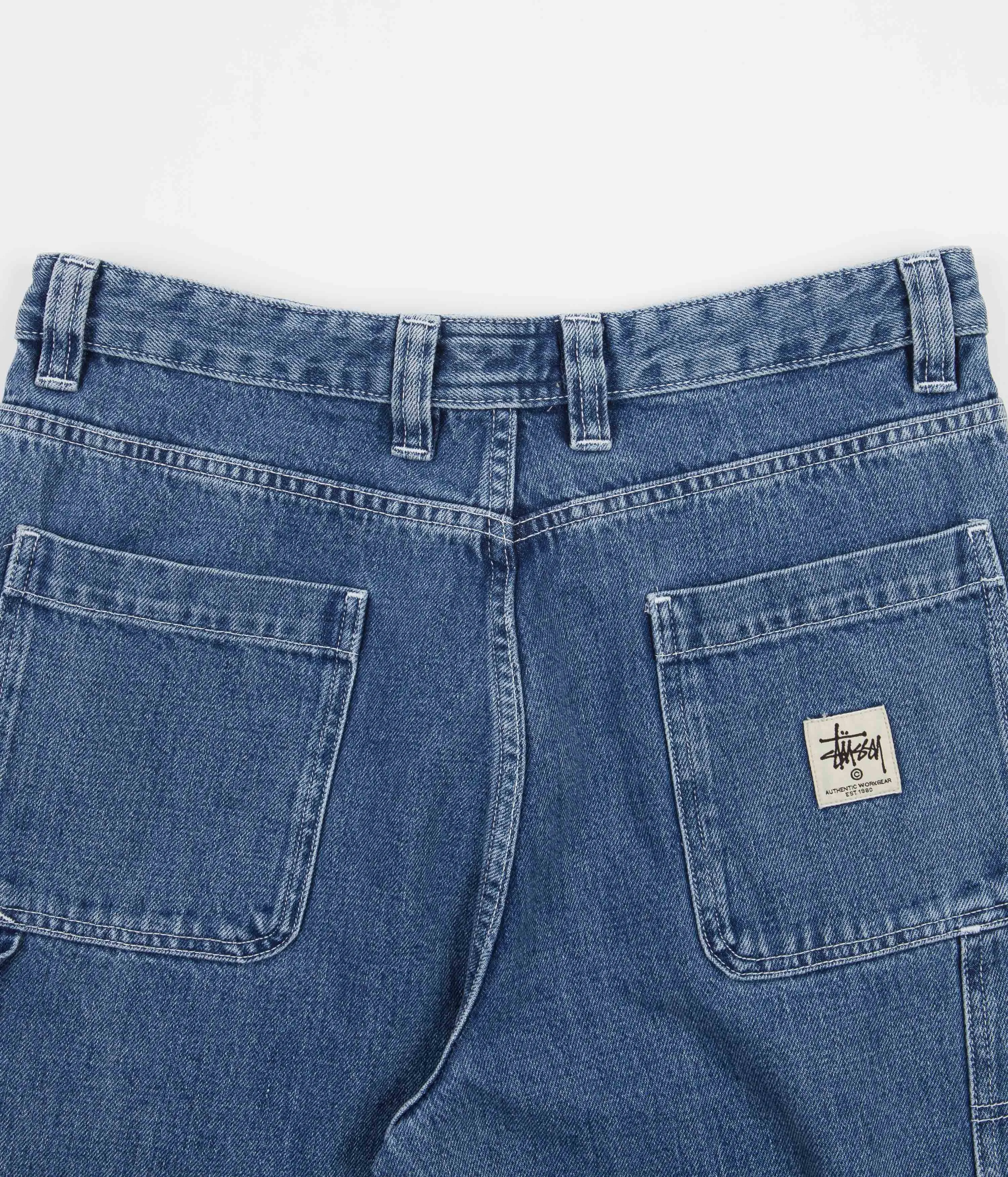 Stussy Denim Work Pants - Blue