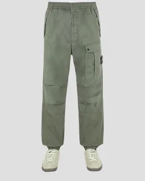 SUPIMA® COTTON TWILL STRETCH-TC Cargo pants - musk