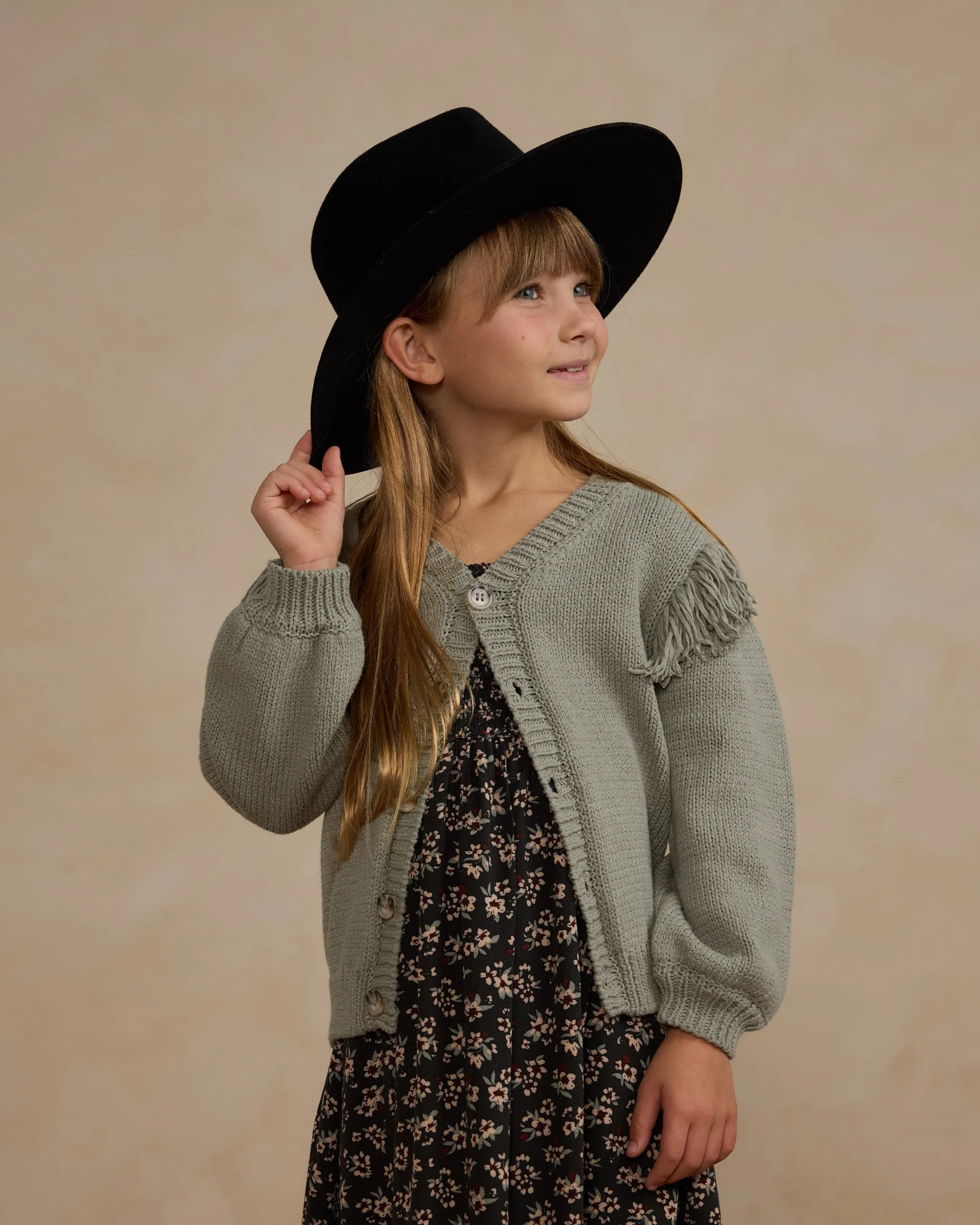 The Fringe Cardigan by Rylee   Cru - Laurel - BABY