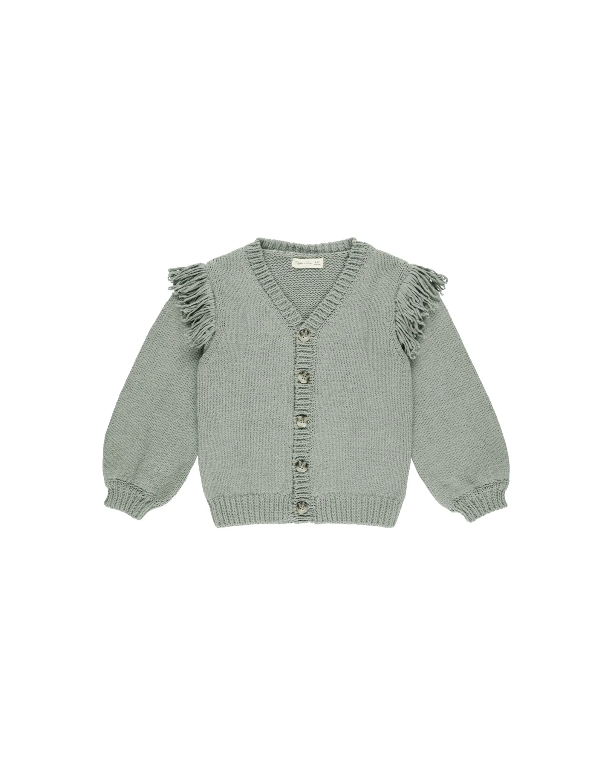 The Fringe Cardigan by Rylee   Cru - Laurel - BABY