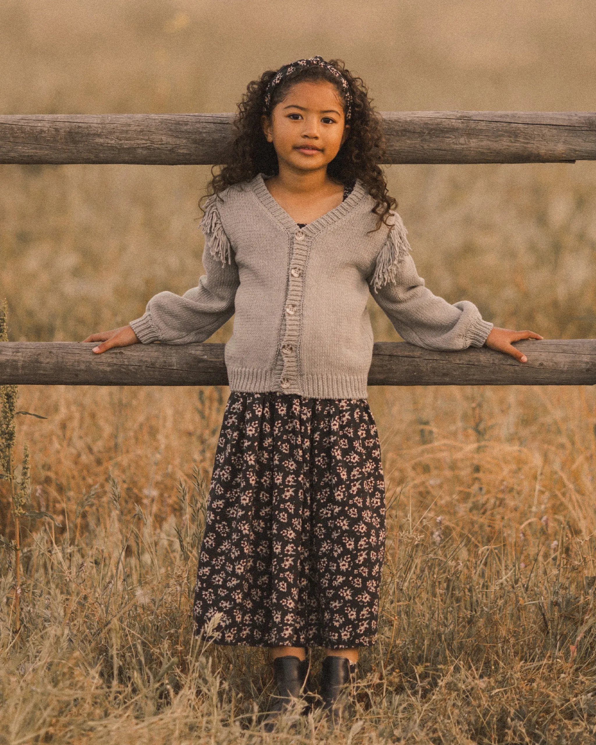 The Fringe Cardigan by Rylee   Cru - Laurel - BABY