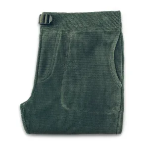 The Pack Pant in Olive Polartec Fleece