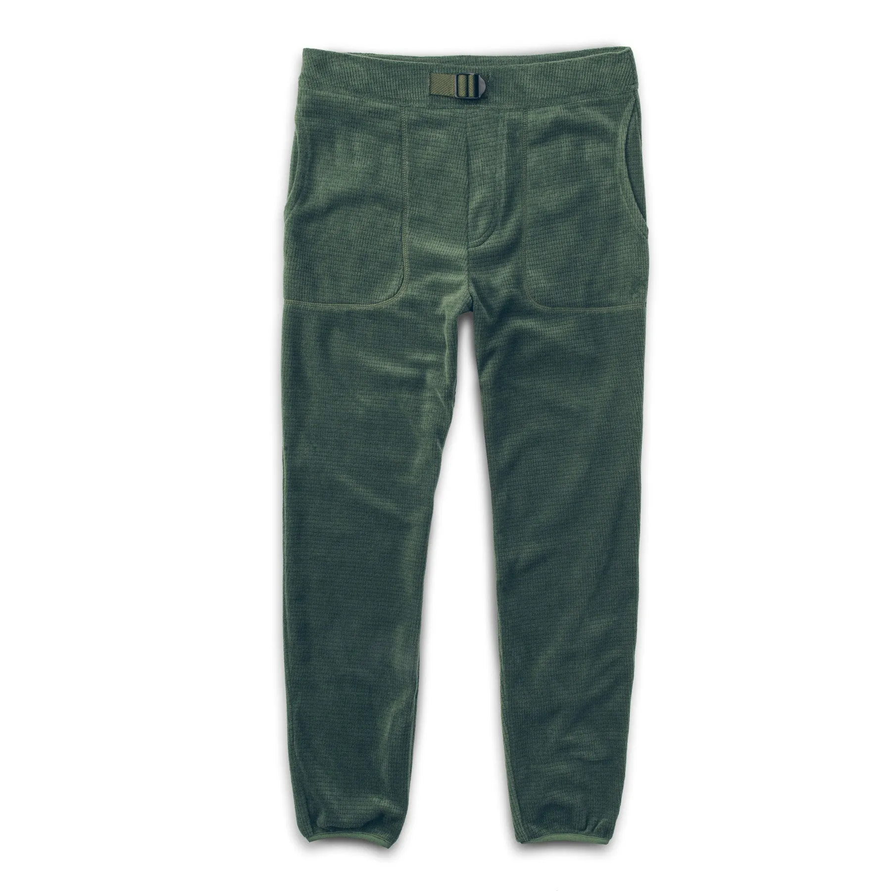 The Pack Pant in Olive Polartec Fleece