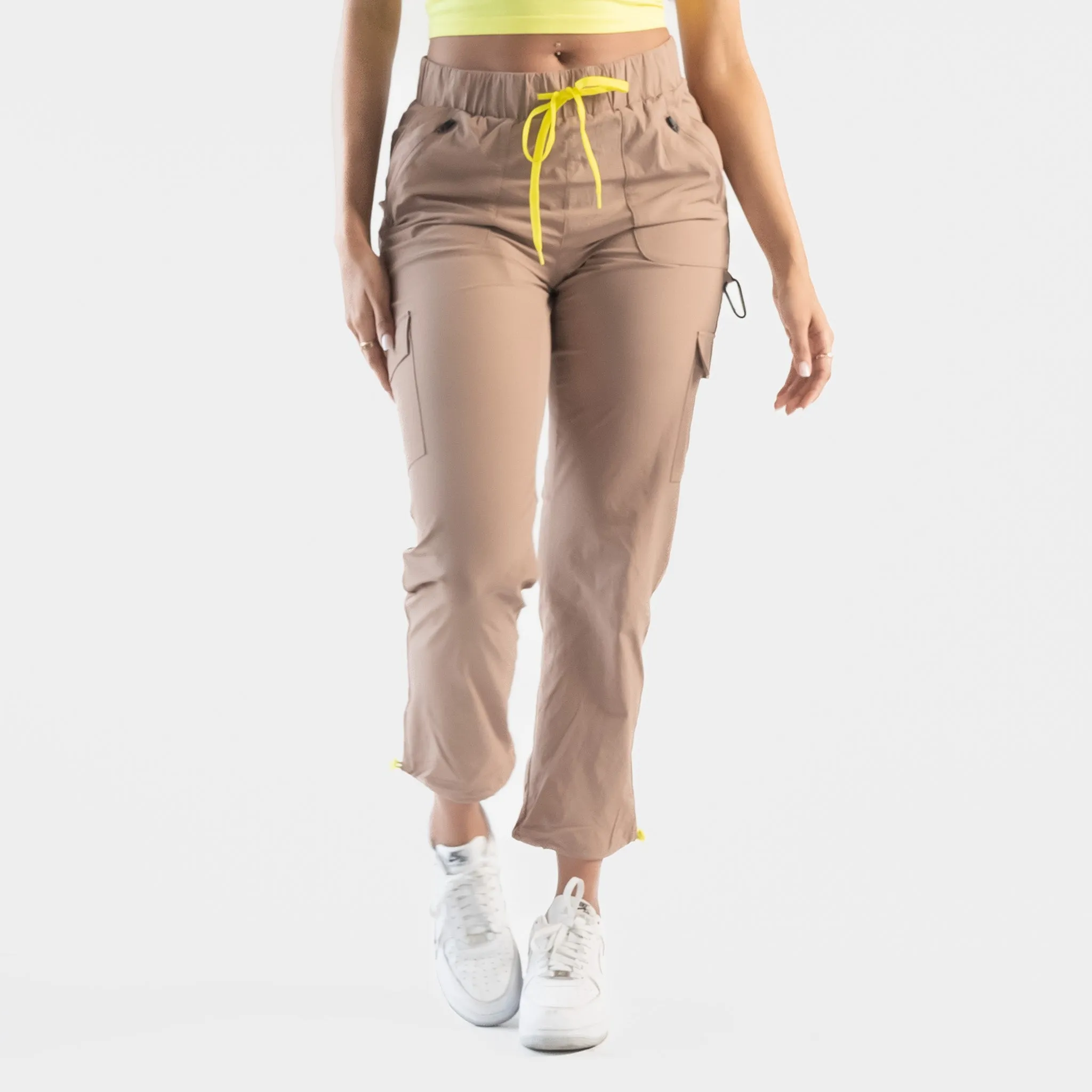 Trek Pants - Portabella & Yellow