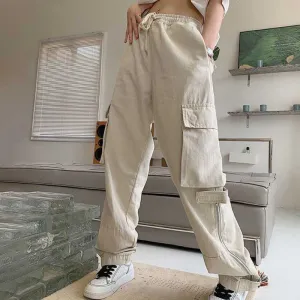 Trendy Streetwear Loose Cargo Pants for Women