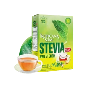 Tropicana Slim Stevia Sweetener 25 Sachets 62.5g