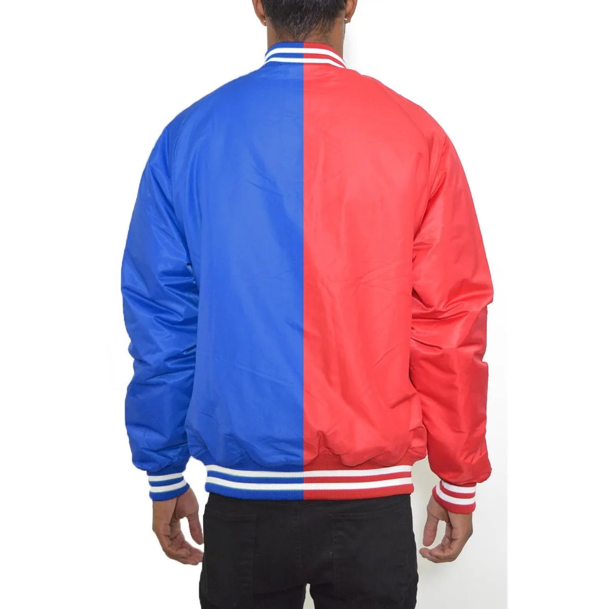 Two Tone Varsity Bomber Jacket