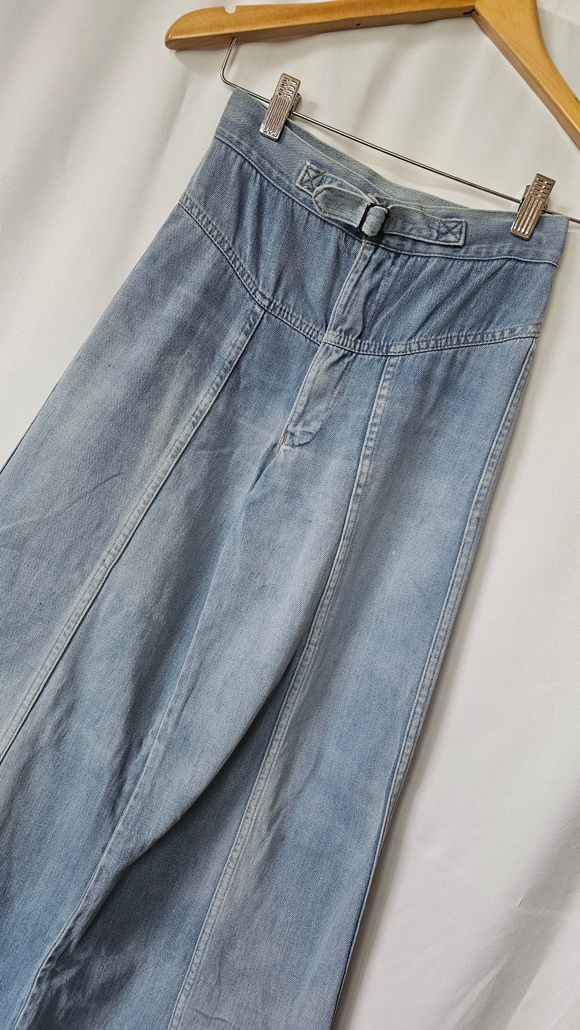 Vintage 1970s Hullabaloo original Denim Jeans - High Waist • Bell Bottom’s XXS 6/7