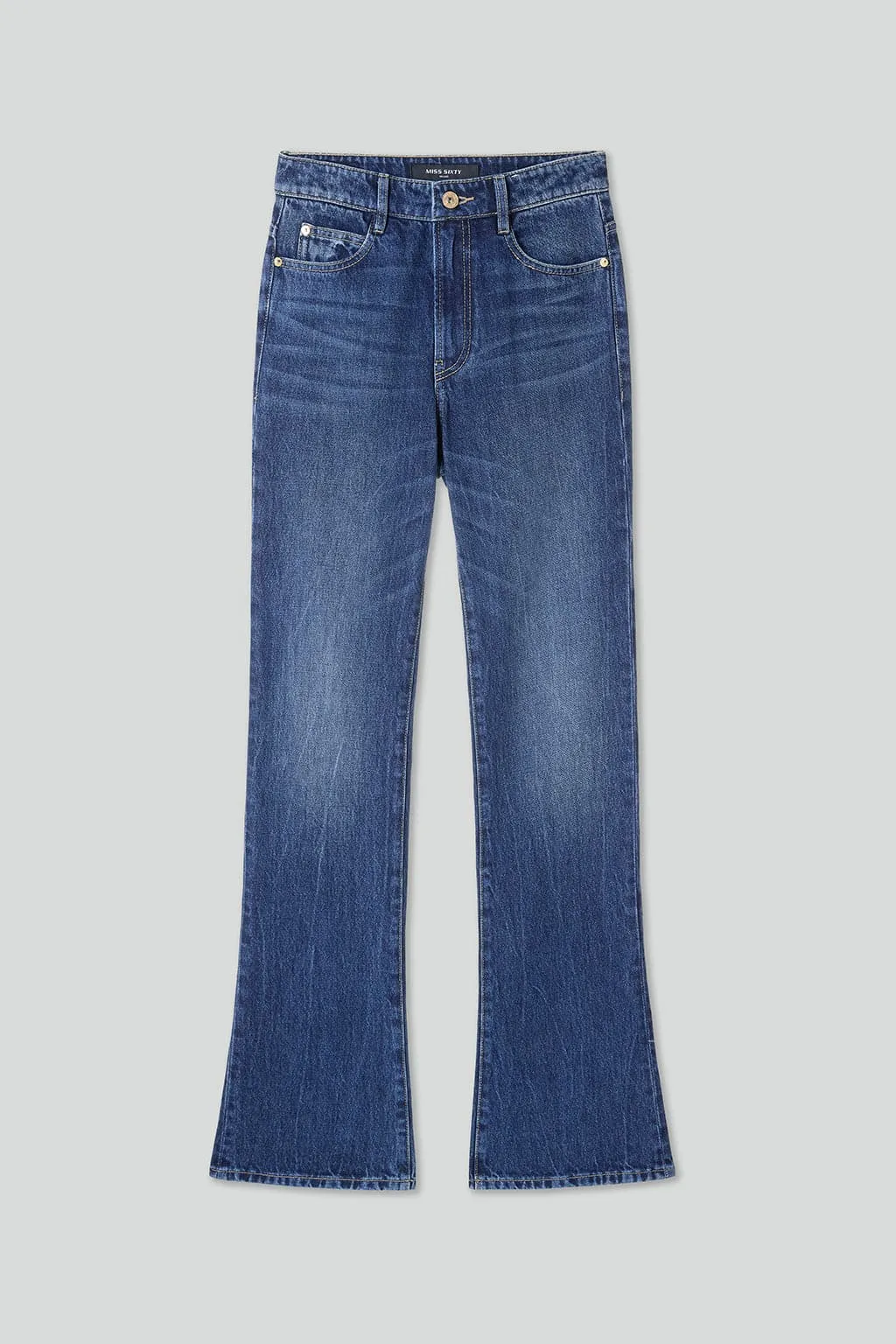 Vintage Flared Jeans In Navy Blue