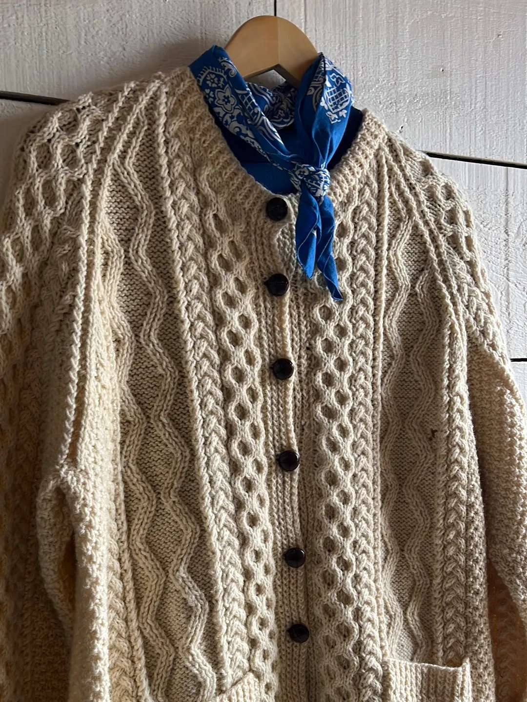 Vintage Wool Fishermen's Sweater