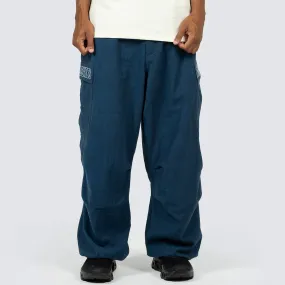 VISITOR WIDE FIT CARGO PANTS (Washed Navy)